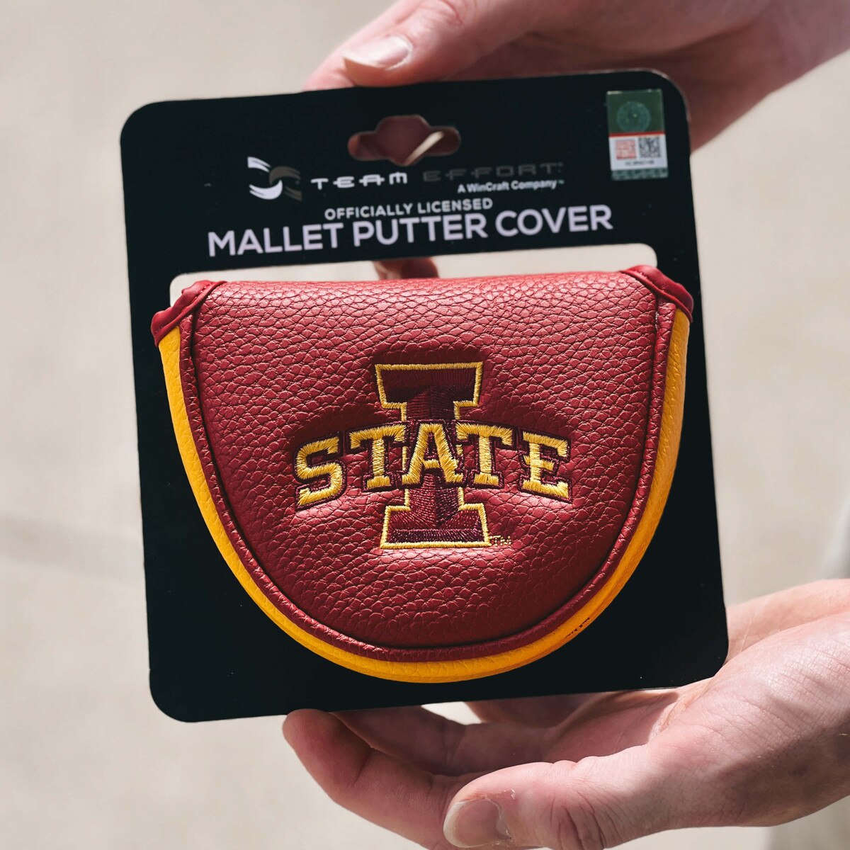 Team Effort I-State Cardinal & Gold Mallet Putter Cover